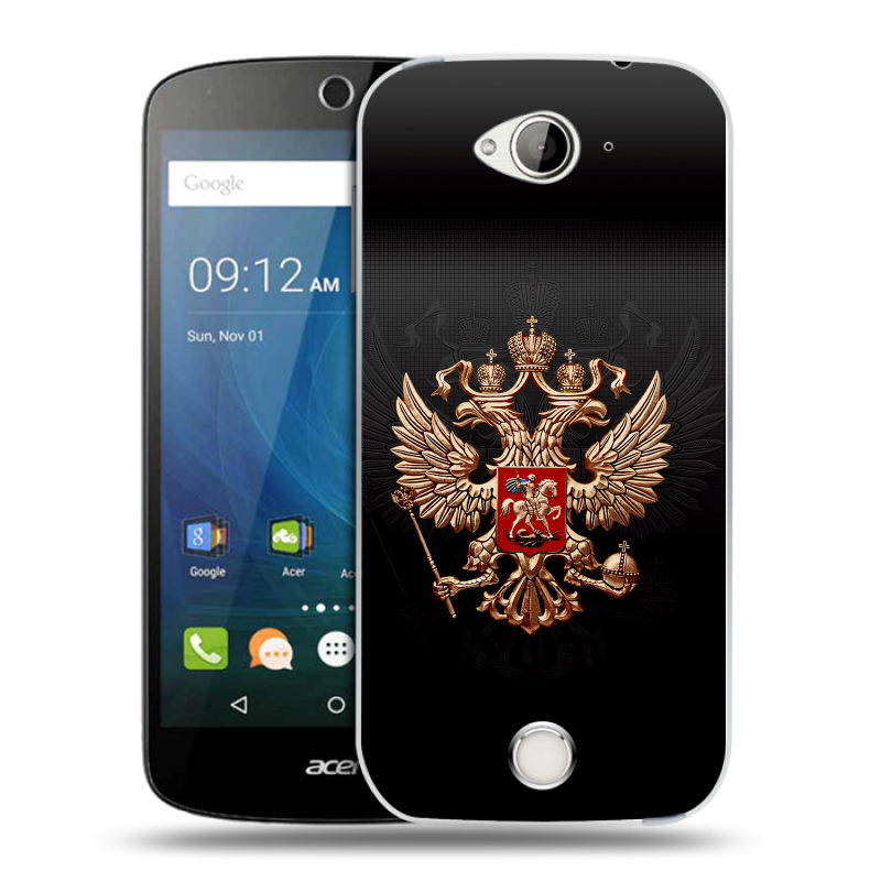 Силиконовый чехол на Acer Liquid Z530 с принтом Герб России Силиконовый чехол на Acer Liquid Z530 с принтом Герб России