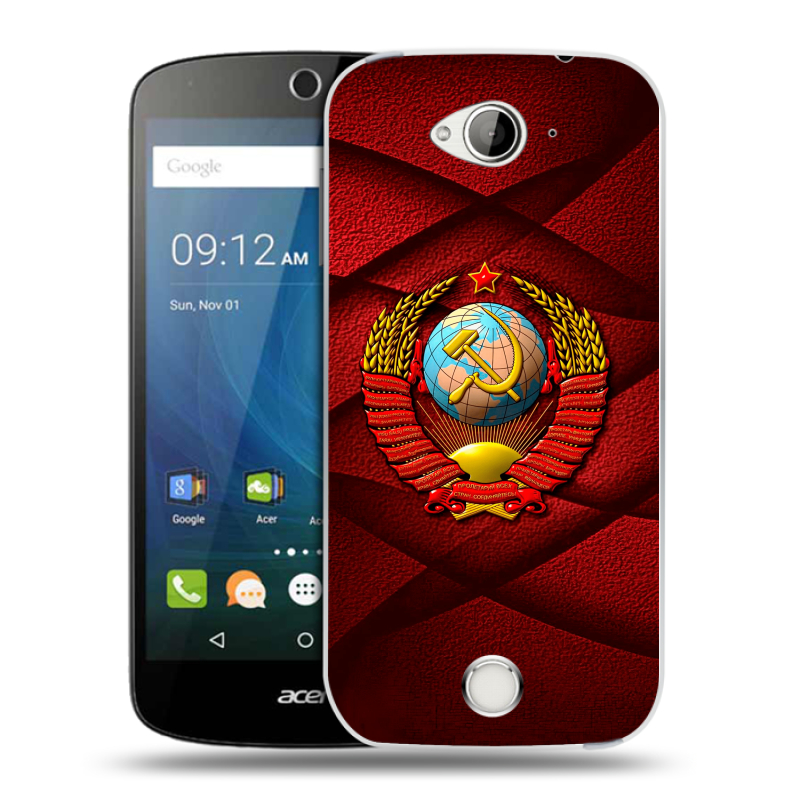 Силиконовый чехол на Acer Liquid Z530 с принтом Герб СССР Силиконовый чехол на Acer Liquid Z530 с принтом Герб СССР