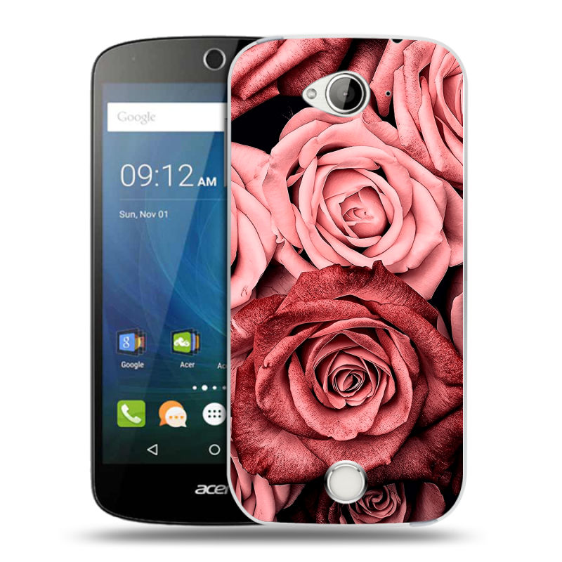 Силиконовый чехол на Acer Liquid Z530 с принтом Цветы розы Силиконовый чехол на Acer Liquid Z530 с принтом Цветы розы