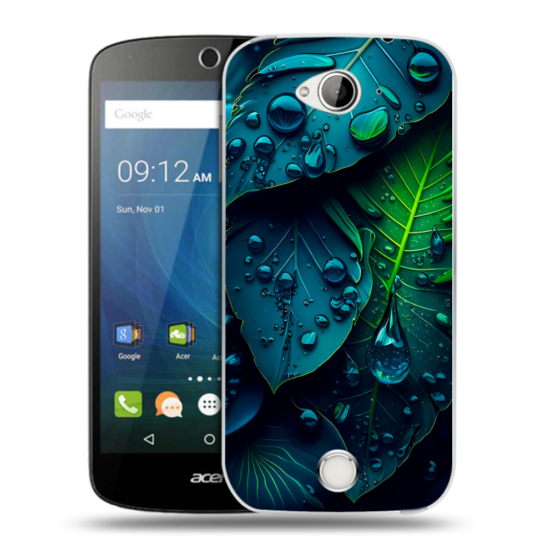Силиконовый чехол на Acer Liquid Z530 с принтом Листья Силиконовый чехол на Acer Liquid Z530 с принтом Листья