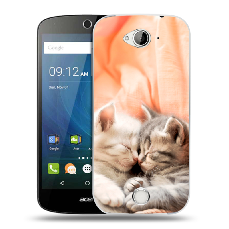 Силиконовый чехол на Acer Liquid Z530 с принтом Котята Силиконовый чехол на Acer Liquid Z530 с принтом Котята