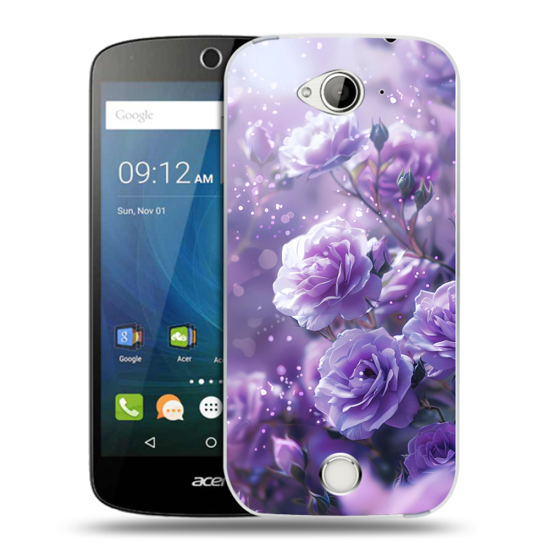 Силиконовый чехол на Acer Liquid Z530 с принтом Розы цветы Силиконовый чехол на Acer Liquid Z530 с принтом Розы цветы