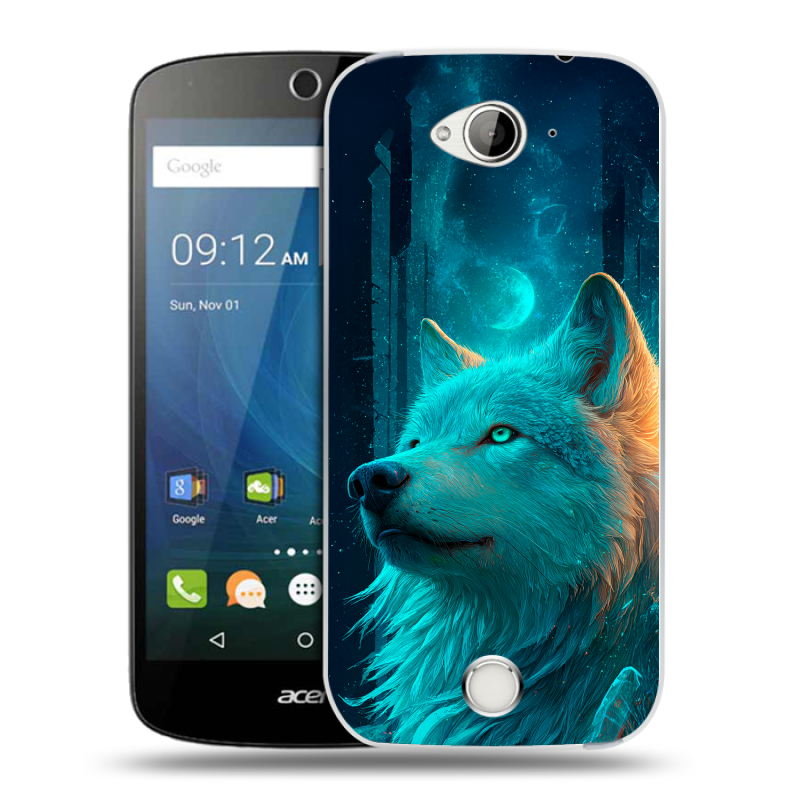 Силиконовый чехол на Acer Liquid Z530 с принтом бабочки саккура Силиконовый чехол на Acer Liquid Z530 с принтом бабочки саккура