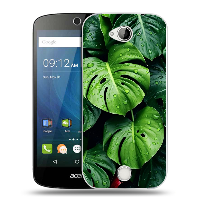 Силиконовый чехол на Acer Liquid Z530 с принтом Листья Силиконовый чехол на Acer Liquid Z530 с принтом Листья