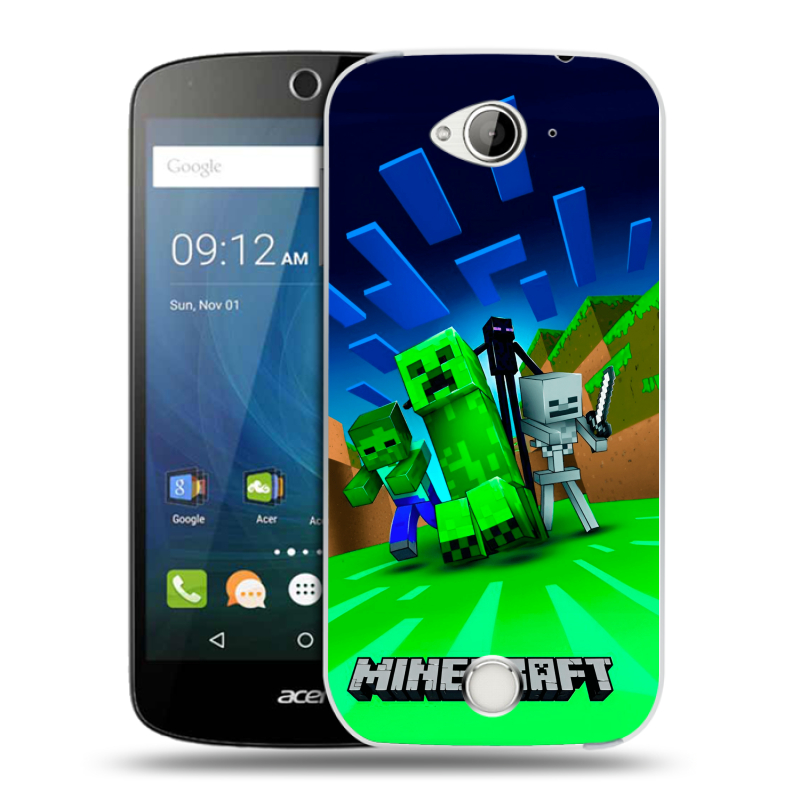 Силиконовый чехол на Acer Liquid Z530 с принтом Майнкрафт Силиконовый чехол на Acer Liquid Z530 с принтом Майнкрафт