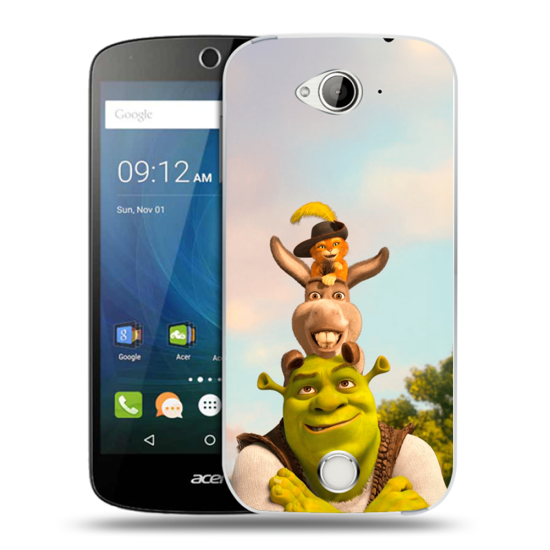 Силиконовый чехол на Acer Liquid Z530 с принтом Шрек Shrek Силиконовый чехол на Acer Liquid Z530 с принтом Шрек Shrek