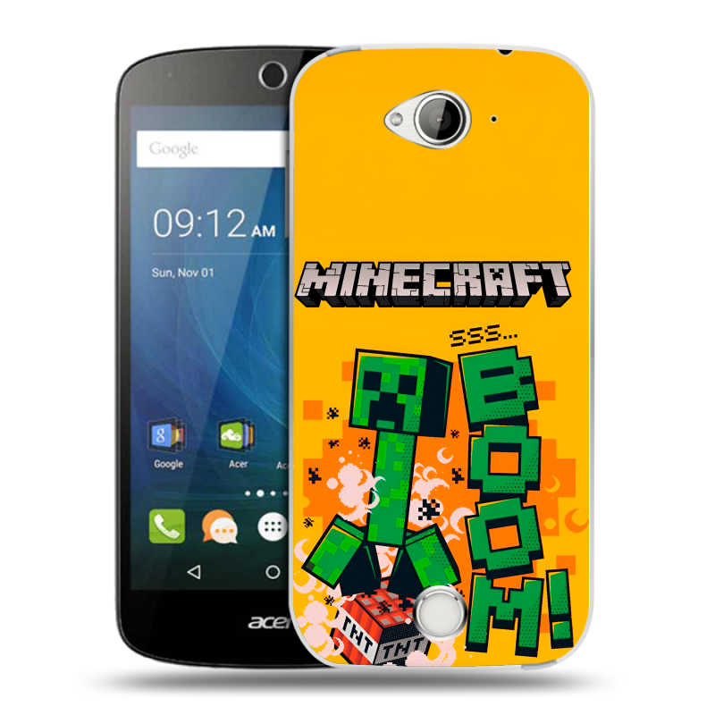 Силиконовый чехол на Acer Liquid Z530 с принтом Майнкрафт Minecraft Силиконовый чехол на Acer Liquid Z530 с принтом Майнкрафт Minecraft