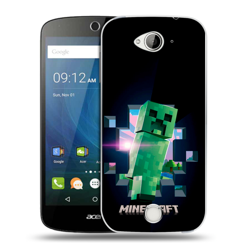 Силиконовый чехол на Acer Liquid Z530 с принтом Майнкрафт Minecraft Силиконовый чехол на Acer Liquid Z530 с принтом Майнкрафт Minecraft