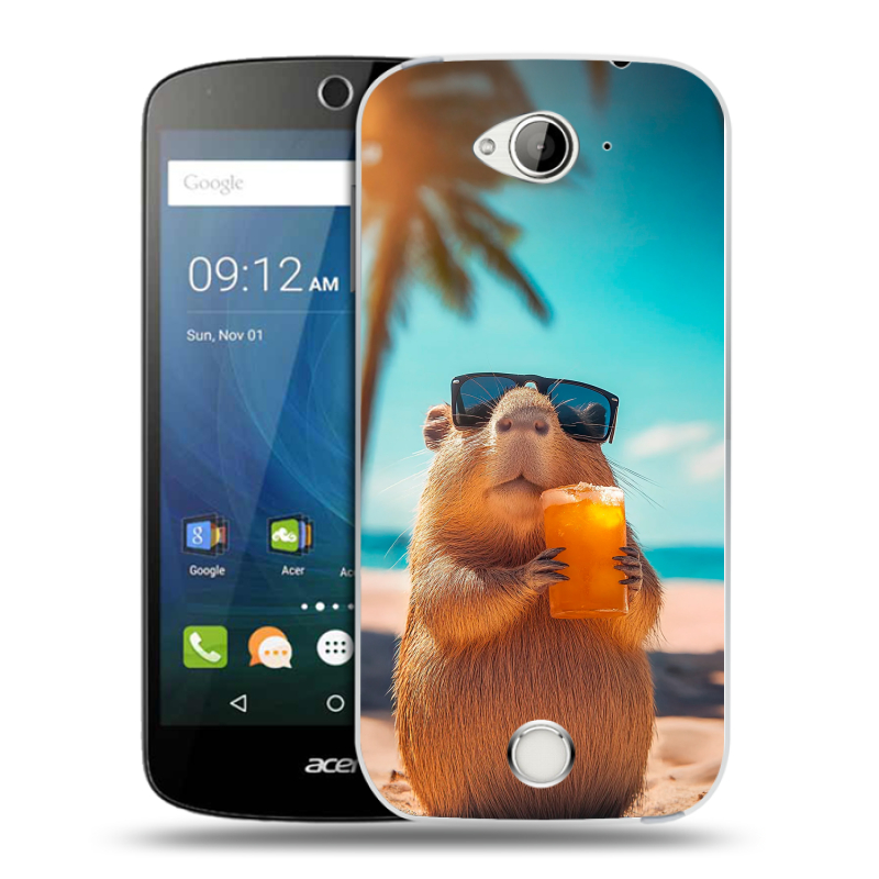 Силиконовый чехол на Acer Liquid Z530 с принтом Капибара Силиконовый чехол на Acer Liquid Z530 с принтом Капибара