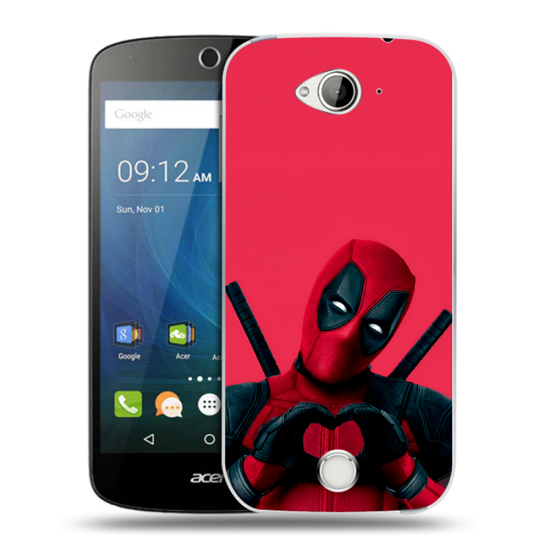 Силиконовый чехол на Acer Liquid Z530 с принтом Дедпул Deadpool Силиконовый чехол на Acer Liquid Z530 с принтом Дедпул Deadpool