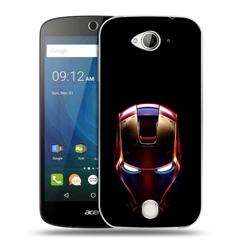 Силиконовый чехол на Acer Liquid Z530 с принтом IronMan Железный человек Силиконовый чехол на Acer Liquid Z530 с принтом IronMan Железный человек