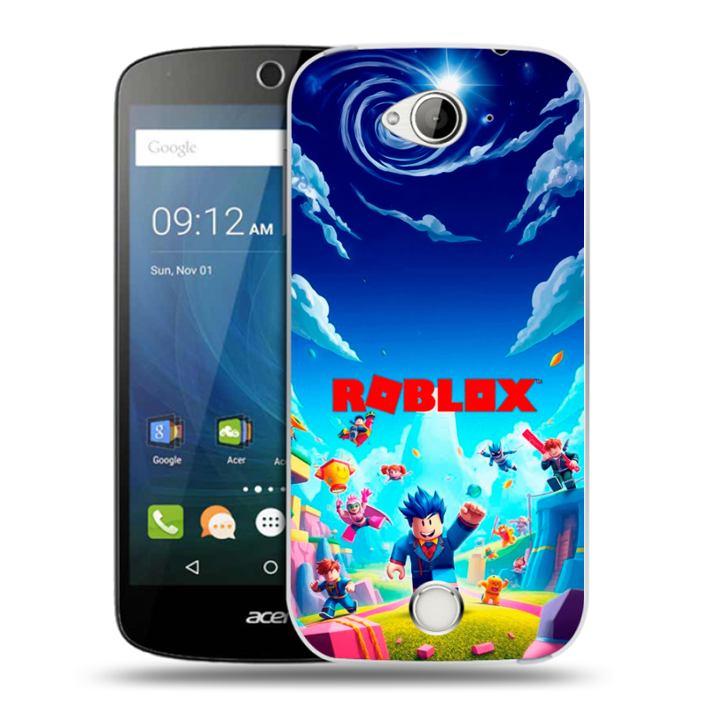 Силиконовый чехол на Acer Liquid Z530 с принтом Roblox Роблокс Силиконовый чехол на Acer Liquid Z530 с принтом Roblox Роблокс
