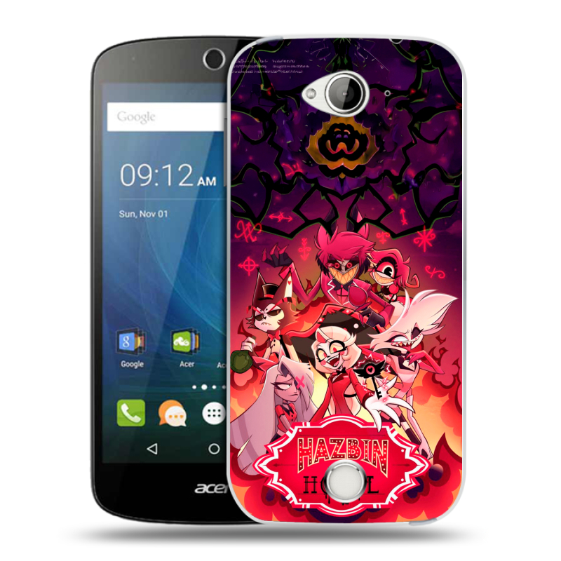 Силиконовый чехол на Acer Liquid Z530 с принтом Hazbin Hotel Отель Хазбин Силиконовый чехол на Acer Liquid Z530 с принтом Hazbin Hotel Отель Хазбин