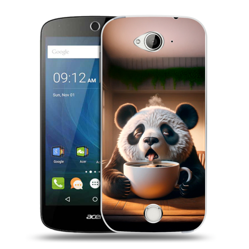 Силиконовый чехол на Acer Liquid Z530 с принтом смешная панда Силиконовый чехол на Acer Liquid Z530 с принтом смешная панда