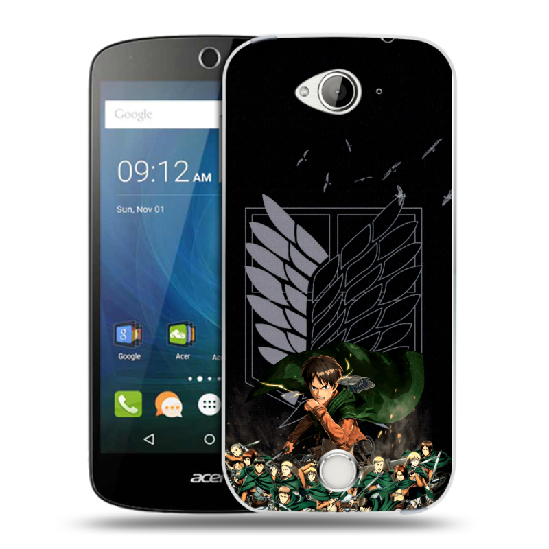 Силиконовый чехол на Acer Liquid Z530 с принтом Атака титанов Силиконовый чехол на Acer Liquid Z530 с принтом Атака титанов