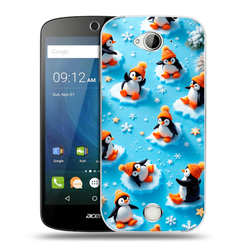 Силиконовый чехол на Acer Liquid Z530 с принтом Новый год Силиконовый чехол на Acer Liquid Z530 с принтом Новый год