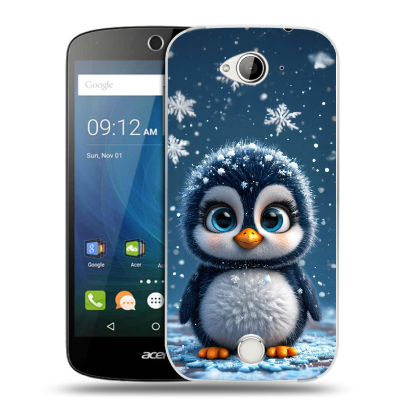 Силиконовый чехол на Acer Liquid Z530 с принтом Новый год Силиконовый чехол на Acer Liquid Z530 с принтом Новый год
