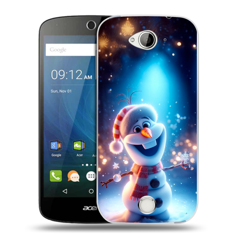 Силиконовый чехол на Acer Liquid Z530 с принтом Новый год Силиконовый чехол на Acer Liquid Z530 с принтом Новый год