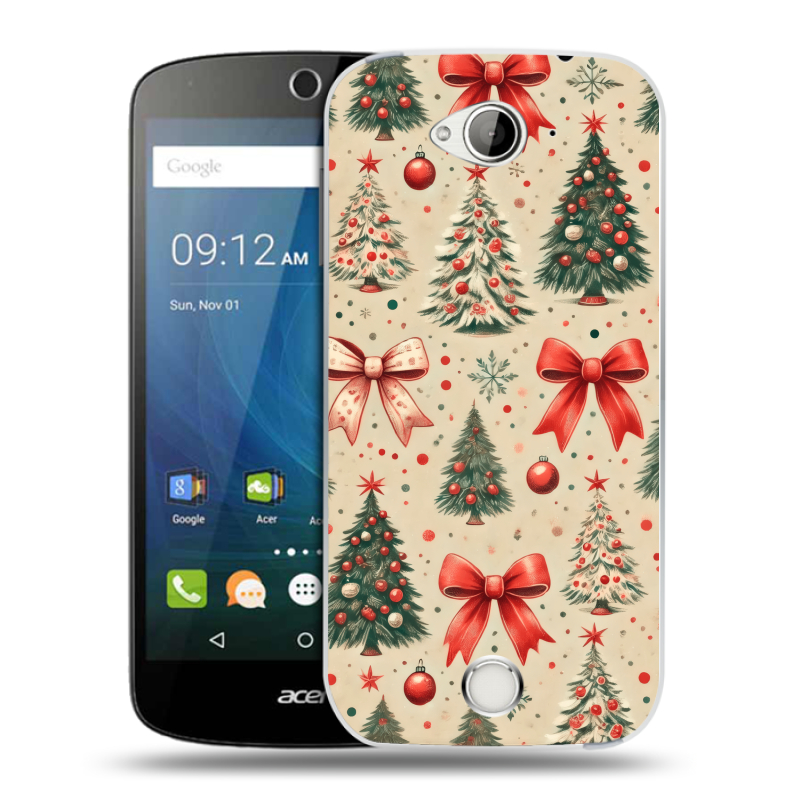 Силиконовый чехол на Acer Liquid Z530 с принтом Новый год Силиконовый чехол на Acer Liquid Z530 с принтом Новый год