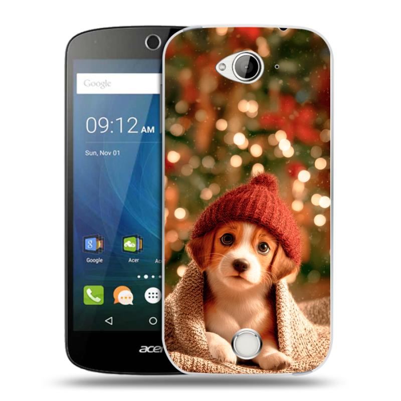 Силиконовый чехол на Acer Liquid Z530 с принтом Новый год Силиконовый чехол на Acer Liquid Z530 с принтом Новый год