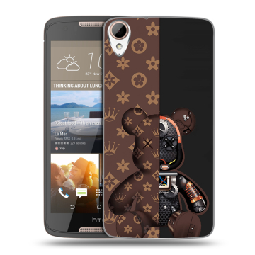 Силиконовый чехол на HTC Desire 828 с принтом Луи робот
