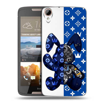 Силиконовый чехол на HTC Desire 828 с принтом Луи робот
