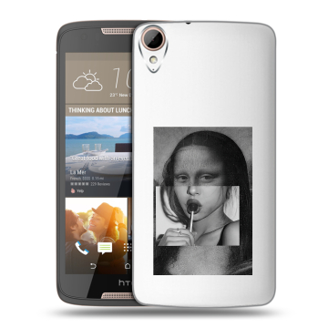 Силиконовый чехол на HTC Desire 828 с принтом Мона Лиза