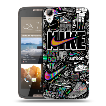 Силиконовый чехол на HTC Desire 828 с принтом Найк Силиконовый чехол на HTC Desire 828 с принтом Найк