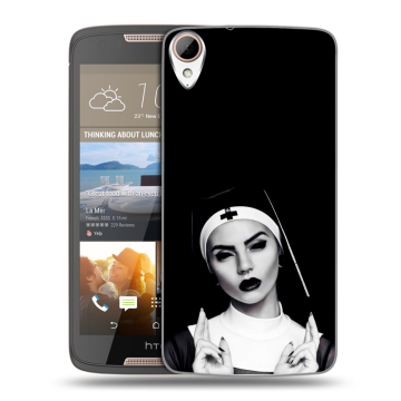 Силиконовый чехол на HTC Desire 828 с принтом монашка
