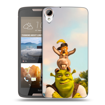 Силиконовый чехол на HTC Desire 828 с принтом Шрек Shrek Силиконовый чехол на HTC Desire 828 с принтом Шрек Shrek