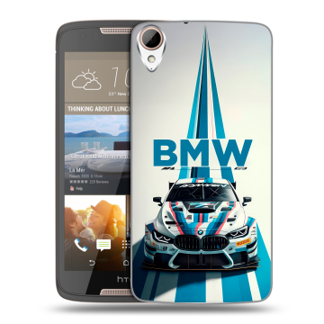 Силиконовый чехол на HTC Desire 828 с принтом БМВ BMW