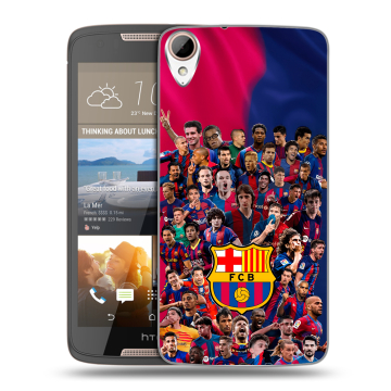 Силиконовый чехол на HTC Desire 828 с принтом Барселона Barcelona