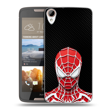 Силиконовый чехол на HTC Desire 828 с принтом человек паук spiderman