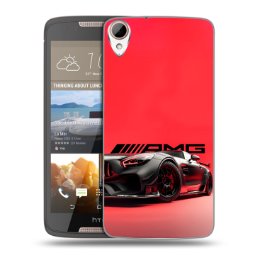 Силиконовый чехол на HTC Desire 828 с принтом Мерседес Mercedes AMG Силиконовый чехол на HTC Desire 828 с принтом Мерседес Mercedes AMG
