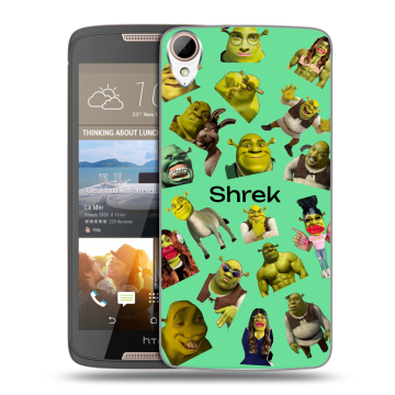 Силиконовый чехол на HTC Desire 828 с принтом Шрек Shrek Силиконовый чехол на HTC Desire 828 с принтом Шрек Shrek
