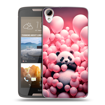 Силиконовый чехол на HTC Desire 828 с принтом Панда