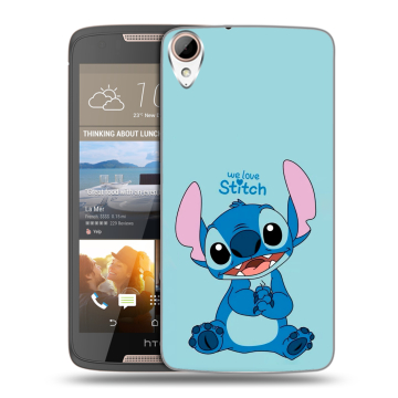Силиконовый чехол на HTC Desire 828 с принтом Лило и Стич