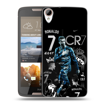 Силиконовый чехол на HTC Desire 828 с принтом Реал Роналдо