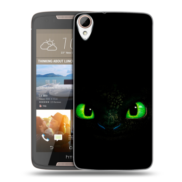 Силиконовый чехол на HTC Desire 828 с принтом Как приручить дракона