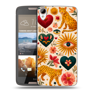 Силиконовый чехол на HTC Desire 828 с принтом Модный принт Силиконовый чехол на HTC Desire 828 с принтом Модный принт