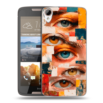 Силиконовый чехол на HTC Desire 828 с принтом Модный принт Силиконовый чехол на HTC Desire 828 с принтом Модный принт
