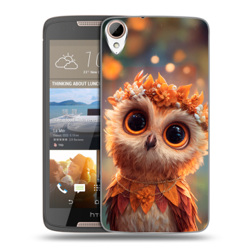 Силиконовый чехол на HTC Desire 828 с принтом Милая сова Силиконовый чехол на HTC Desire 828 с принтом Милая сова