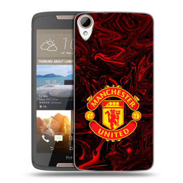 Силиконовый чехол на HTC Desire 828 с принтом Manchester United Силиконовый чехол на HTC Desire 828 с принтом Manchester United
