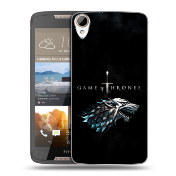 Силиконовый чехол на HTC Desire 828 с принтом Игра Престолов Game Thrones