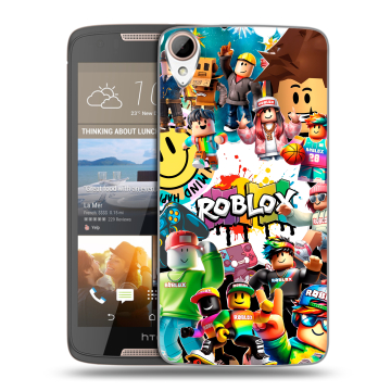 Силиконовый чехол на HTC Desire 828 с принтом Roblox Роблокс Силиконовый чехол на HTC Desire 828 с принтом Roblox Роблокс