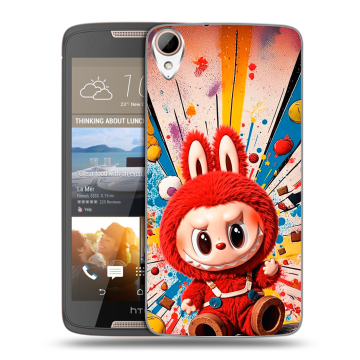 Силиконовый чехол на HTC Desire 828 с принтом Labubu Лабубу