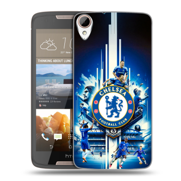 Силиконовый чехол на HTC Desire 828 с принтом Chelsea Челси Силиконовый чехол на HTC Desire 828 с принтом Chelsea Челси