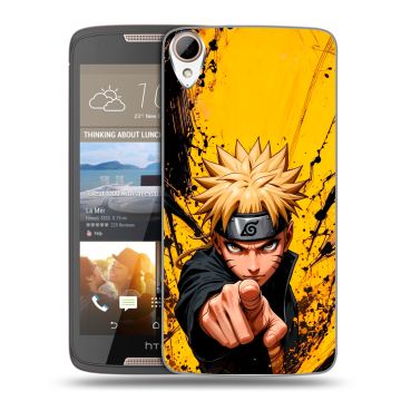 Силиконовый чехол на HTC Desire 828 с принтом Naruto Наруто