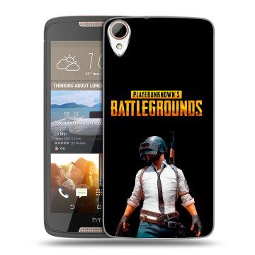 Силиконовый чехол на HTC Desire 828 с принтом PUGB ПАГБ