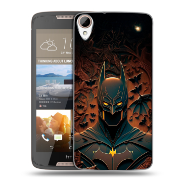 Силиконовый чехол на HTC Desire 828 с принтом Batman Бэтмен Силиконовый чехол на HTC Desire 828 с принтом Batman Бэтмен